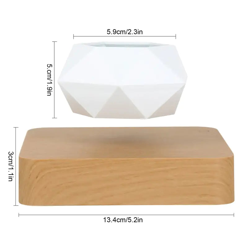 Levitating Plant Pot - Walnut
